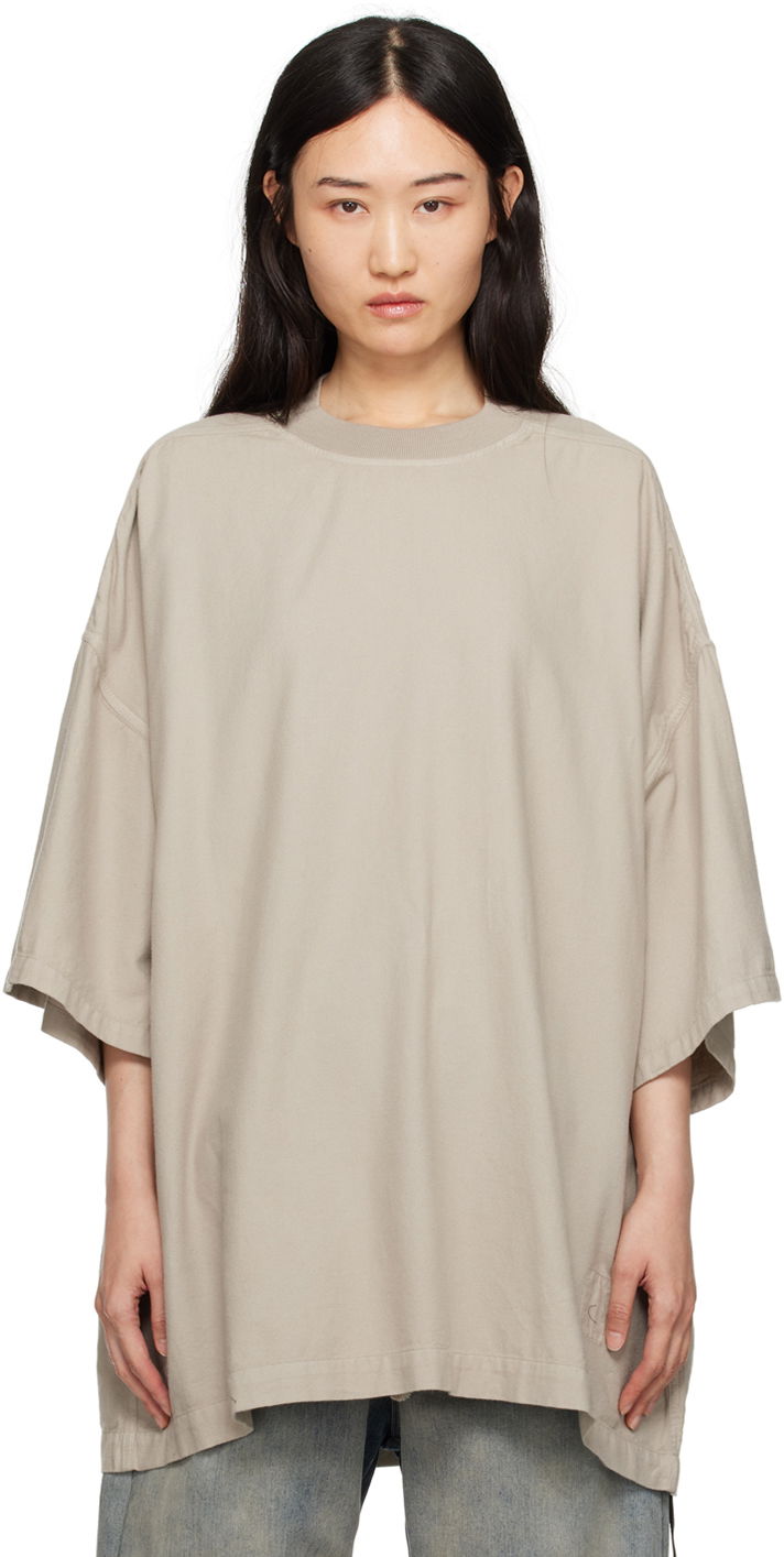 Тениска Rick Owens Porterville Tommy T-shirt Бежово | DS02D2203 CFL, 0