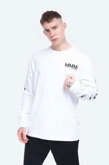 Тениска WOOD WOOD T-Shirt Long Sleeve Print Бяло | 12025402.2334, 0