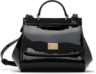 Дамска чанта Dolce & Gabbana Patent Leather Mini Sicily Bag Черно | EB0003 A1067, 0