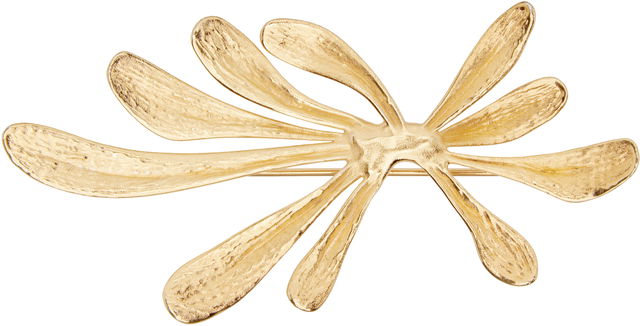 Dries Van Noten Floral Textured Brooch