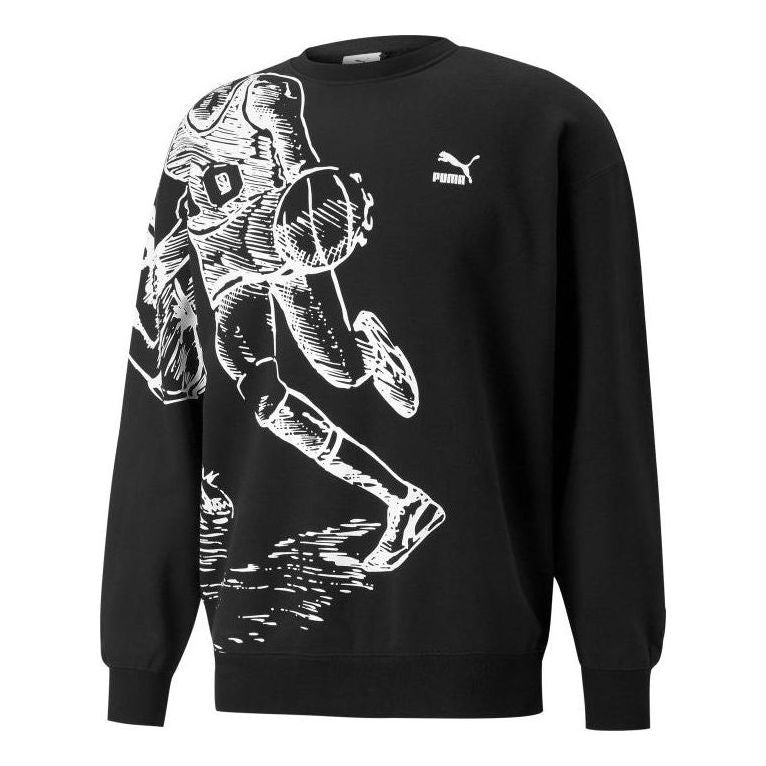 Суитчър Puma Joshua Vibes Crew Sweatshirt Черно | 536302-01, 0