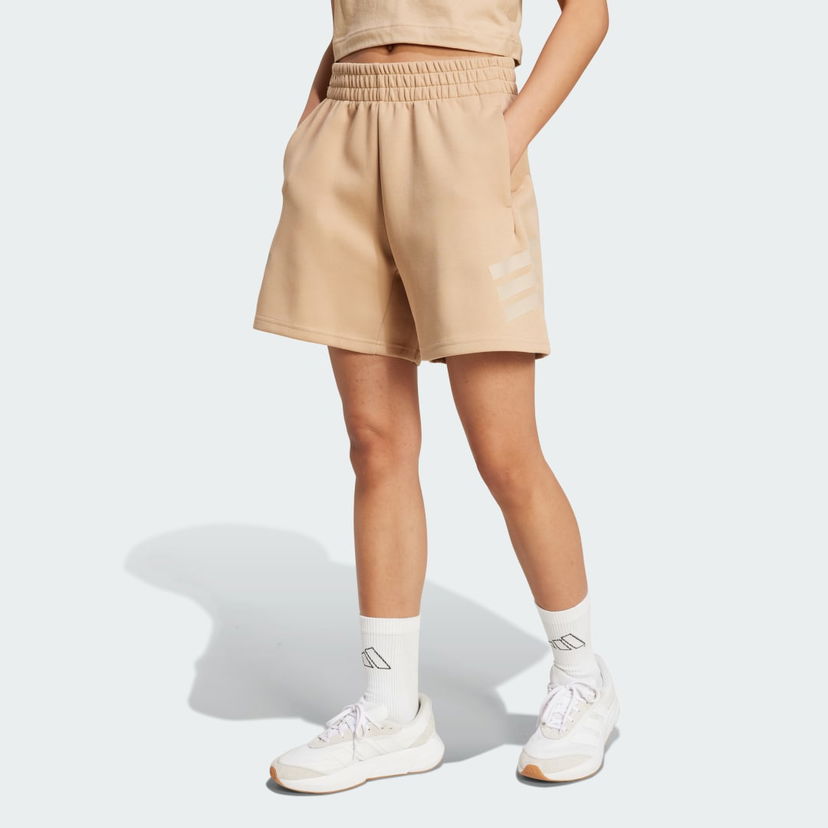 Къси панталони adidas Performance Future Icons 3-Stripes Shorts Бежово | JW7834