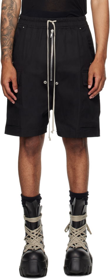 Къси панталони Rick Owens Rick Owens Concordians Cargobela Shorts Черно | RU02E1360 TE, 0