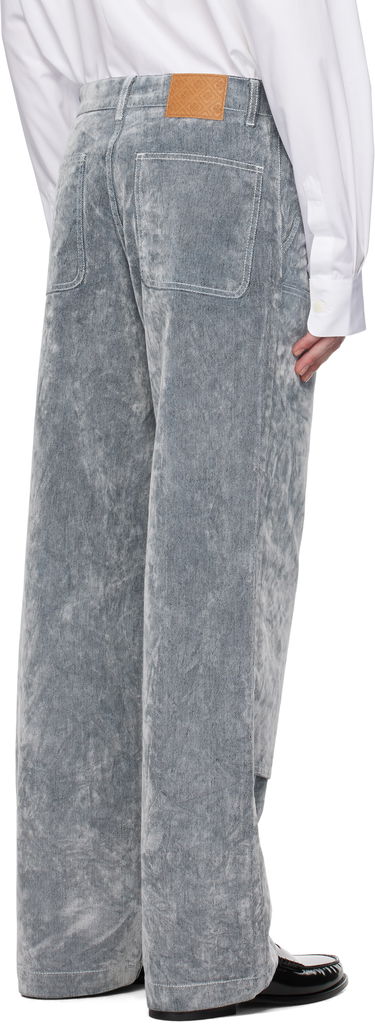 Дънки Casablanca Casablanca Peach Texture Wide Leg Jeans Сиво | MPS25-TR-301-01, 2