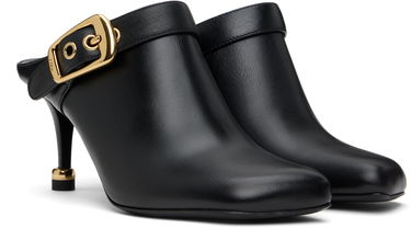 Кецове и обувки CHLOÉ Chloé Andrea Buckle Leather Mules Черно | CHC25S08CQK, 3