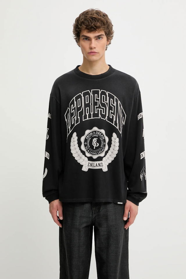Represent Legacy Crest Long Sleeve T-Shirt