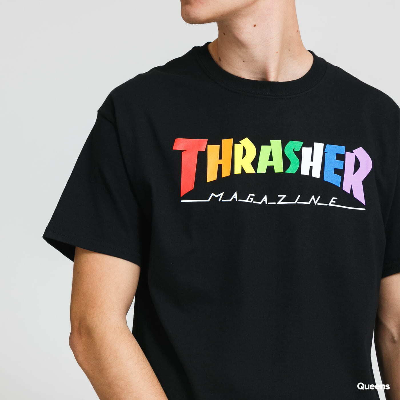 Тениска Thrasher Rainbow Mag Tee Black Черно | 064733, 1