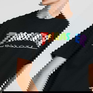 Тениска Thrasher Rainbow Mag Tee Black Черно | 064733, 1