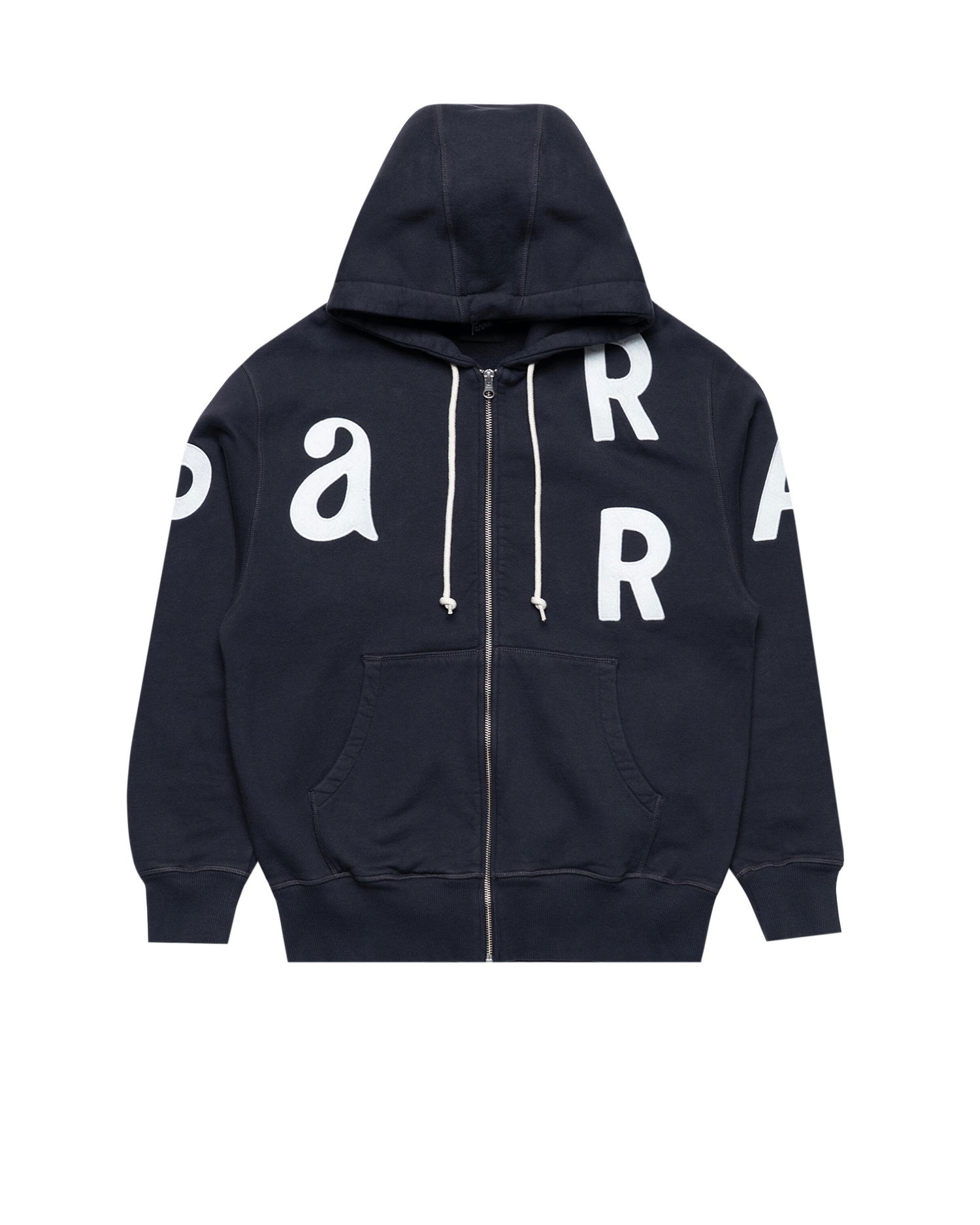 Суитчър By Parra Parra Word Salad Zip Hoodie Тъмно синьо | 54131, 0