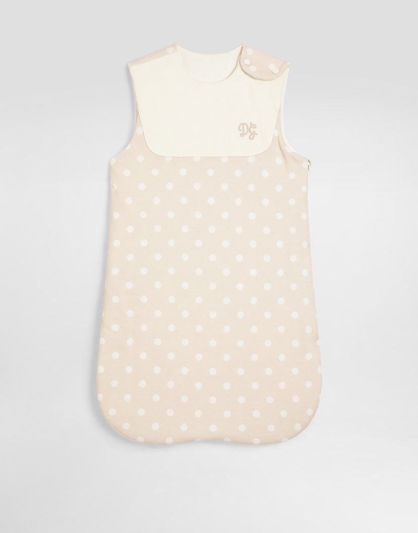 Пижама Dolce & Gabbana Dolce & Gabbana Newborn Polka Dot Jersey Baby Nest Бежово | LNJAH6G7PJFS9000