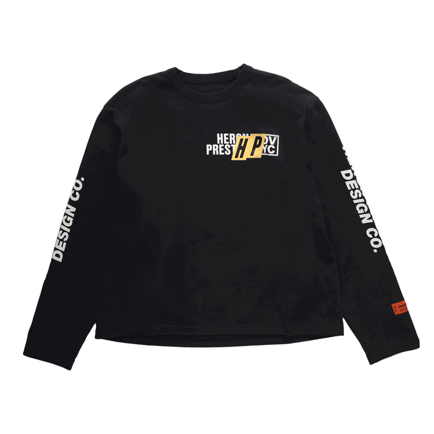 Тениска HERON PRESTON Real Estate Long-Sleeve Tee Черно | HMAB028F22JER0021001, 0