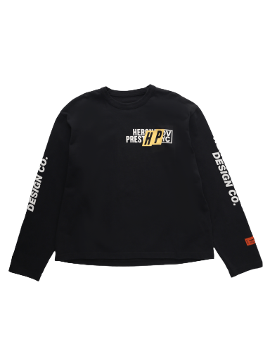 Тениска HERON PRESTON Real Estate Long-Sleeve Tee Черно | HMAB028F22JER0021001