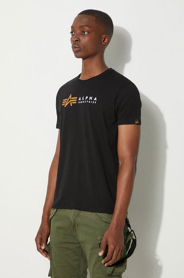 Тениска Alpha Industries Alpha Label T Черно | 118502.03, 3