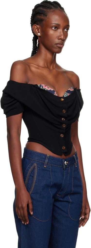 Пуловер Vivienne Westwood Vivienne Westwood Bea Corset Cardigan Бяло | 18030063-Y003F-, 4
