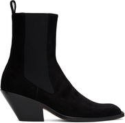 KHAITE Austin Suede Ankle Boots