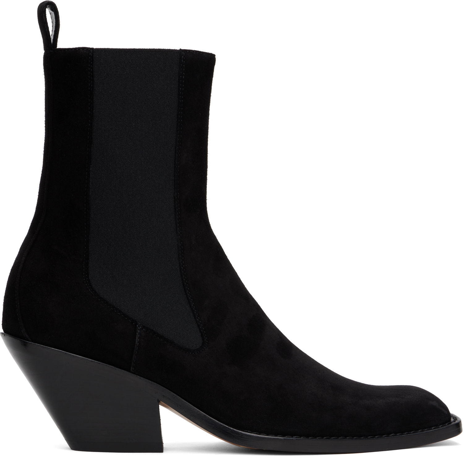 Кецове и обувки Khaite KHAITE Austin Suede Ankle Boots Черно | F1092-849, 0