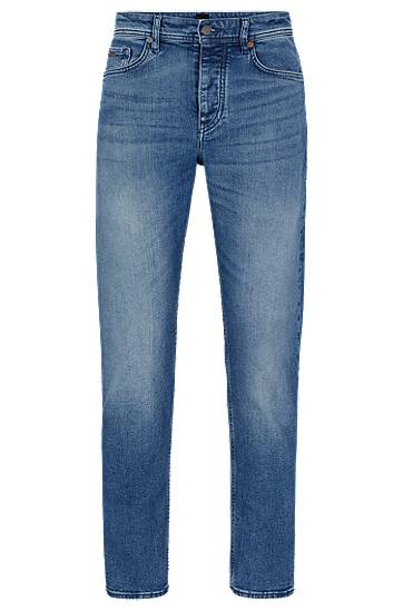 Дънки BOSS Tapered-Fit Comfort-Stretch Jeans Синьо | 50470535, 0