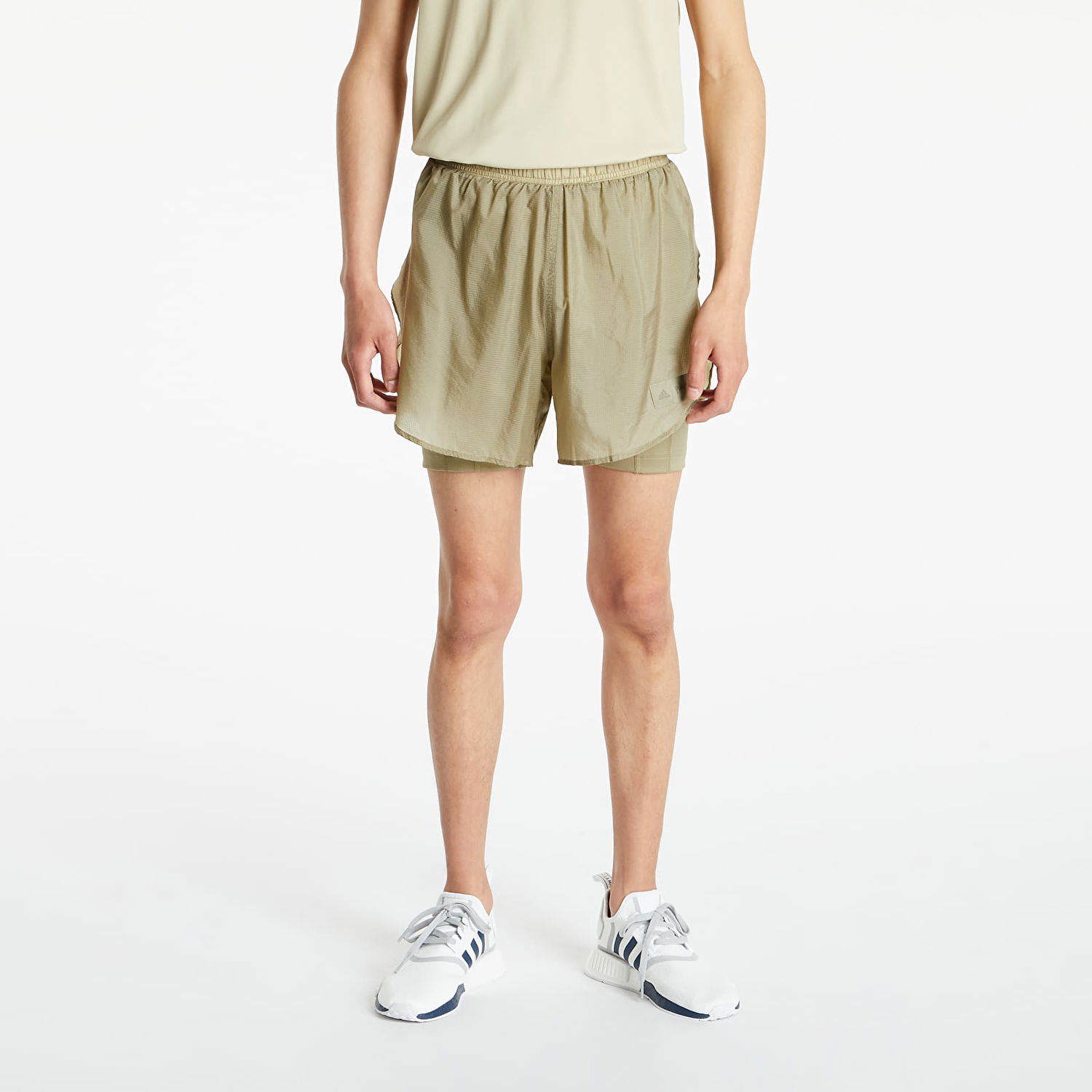 Къси панталони adidas Performance Parley Mission Kit Run for the Oceans Shorts M Бежово | H61701, 0