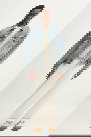 Яке BAPE Distressed 13Oz Oversize Denim Trucker Jacket Синьо | 1K80140308, 5