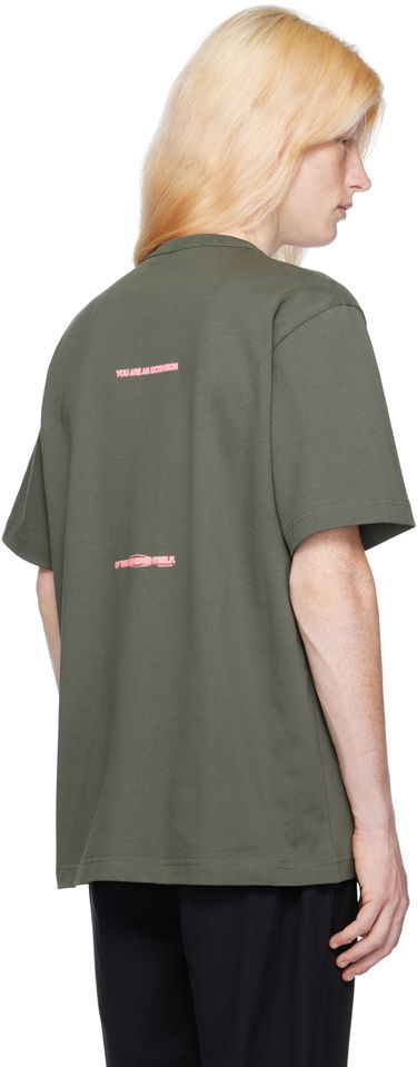 Тениска Helmut Lang Space Graphic T-Shirt Зелено | N09HM521, 2
