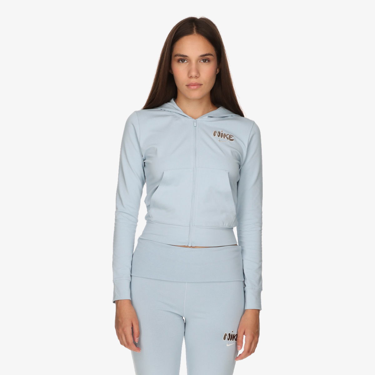 Суитчър Nike NSW Full-Zip Hooded Long Sleeve Top Синьо | IQ1426-440, 0