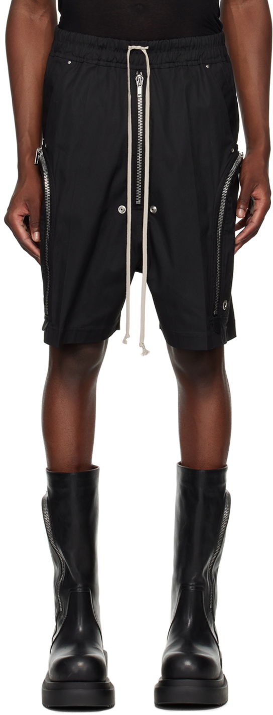 Къси панталони Rick Owens Black Porterville Bauhaus Bela Shorts Черно | RU02D6392 TE