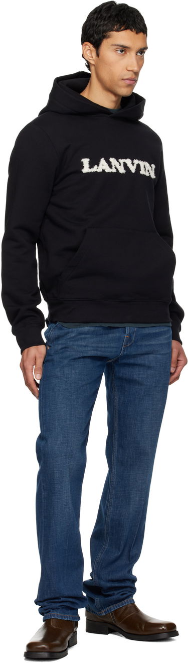 Суитчър LANVIN 'Lanvin' Shearling Cotton Hoodie Черно | RM-HO0055-F303-H25, 3