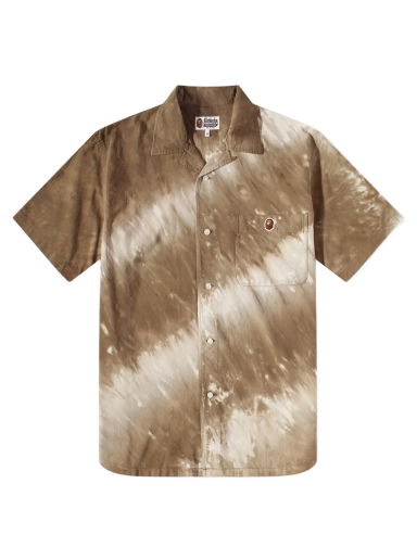 Ape Head One Point Tie Dye Shirt Brown