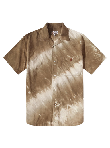 Риза BAPE Ape Head One Point Tie Dye Shirt Brown Кафяво | 001SRJ201001M-BRN