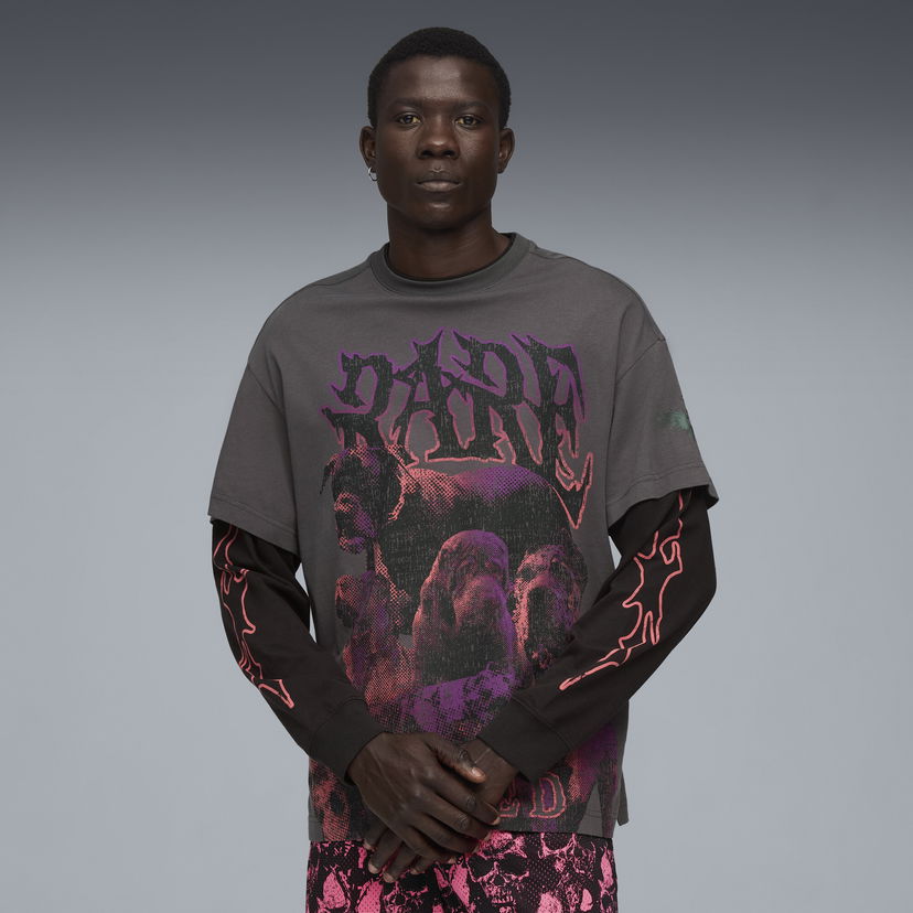 Тениска Puma LaMelo World Tournament Long Sleeve T-Shirt Сиво | 632367_01