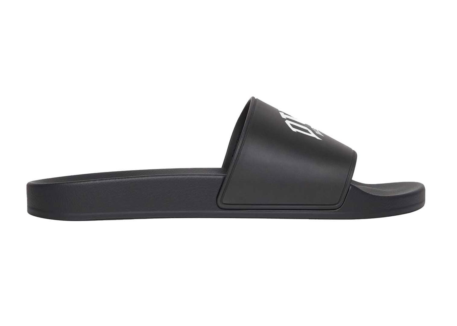 Кецове и обувки Balenciaga City Pool Slide Dubai Черно | 689031W1S9A1003, 0