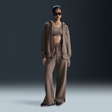Суитчър Nike Sportswear Phoenix Fleece High-Waisted Wide-Leg Pants Кафяво | DQ5615-233, 1