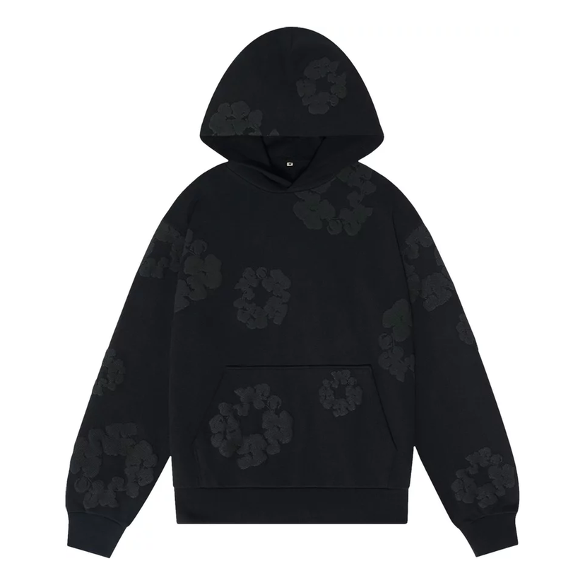 Суитчър Denim Tears Denim Tears Wreath Hooded Sweatshirt Черно | 5650-1SS240106CWHS-BLAC