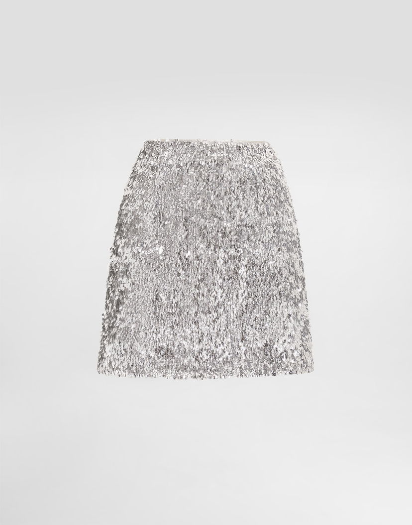 Пола Dolce & Gabbana Sequined Skirt Металик | F4DADTFLSMCS0998