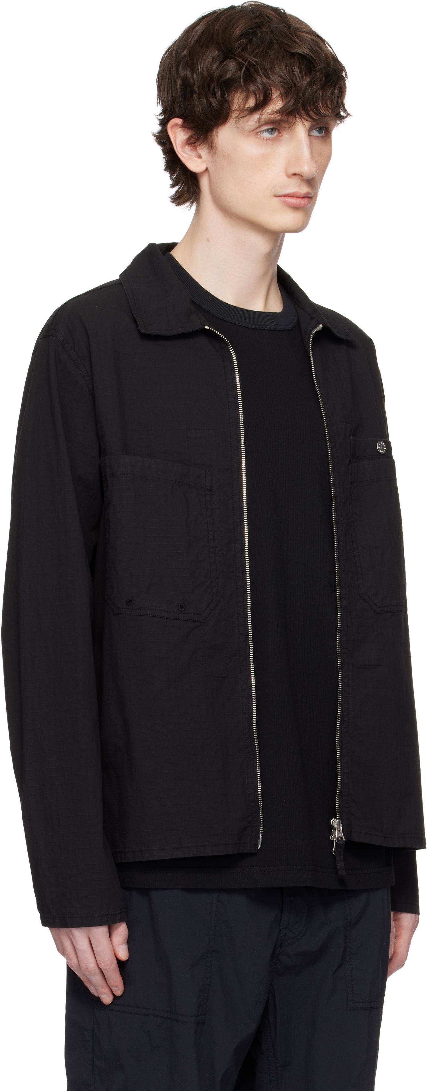 Яке Stone Island Stone Island Mil-Spec Stretch Ripstop-TC Jacket Черно | K1S15 1200012 S0063, 1