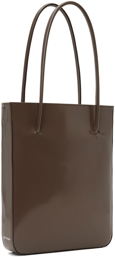 Голяма пазарска чанта BY FAR BY FAR Script Tote Bag Кафяво | 23CASCPSSLTWMED, 1