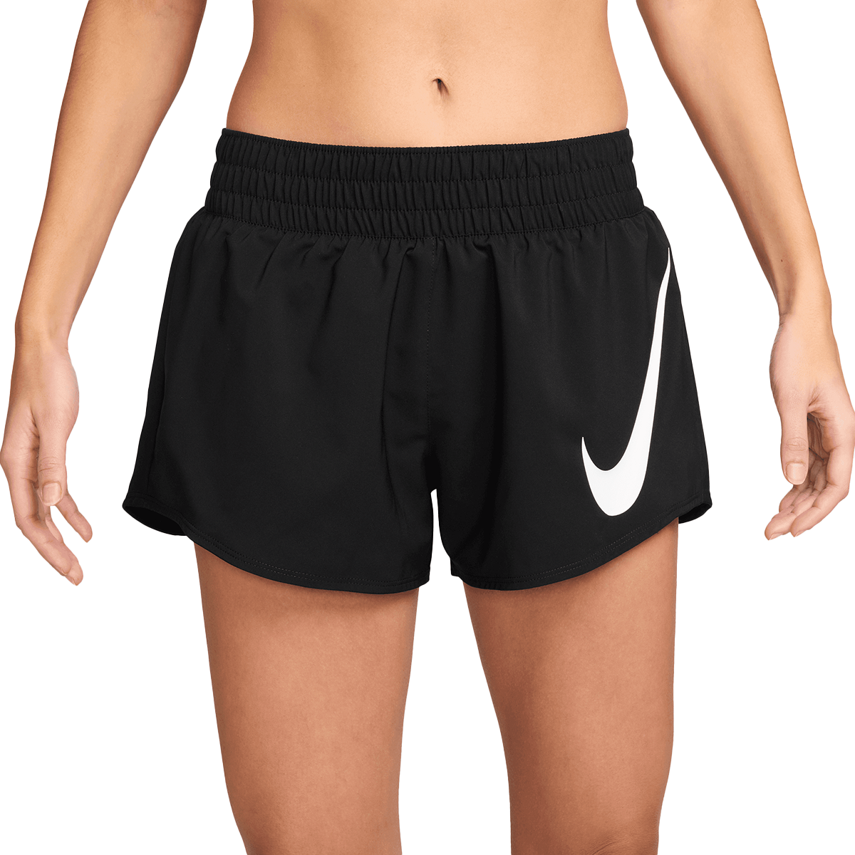 Къси панталони Nike W NK ONE SWSH HBR DF MR 3IN BR Черно | HV2616-010, 0