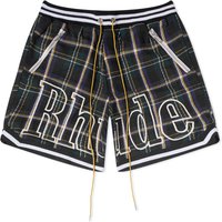 Къси панталони Rhude Flannel Court Logo Short Зелено | RHFW23SH01447190, 1