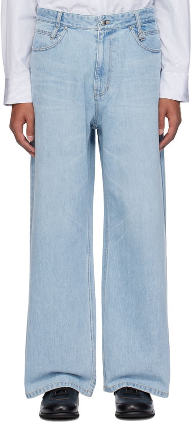 Дънки WOOYOUNGMI Wide Jeans Синьо | W243PT23, 0