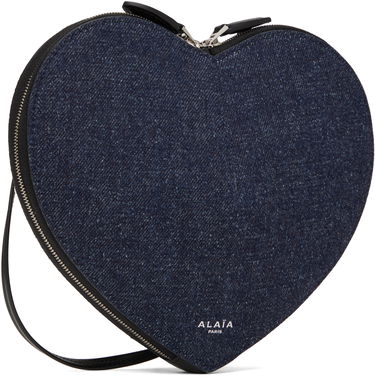 Дамска чанта Alaïa ALAÏA 'Le Coeur' Denim Heart Bag Синьо | AA1P003CA284, 1