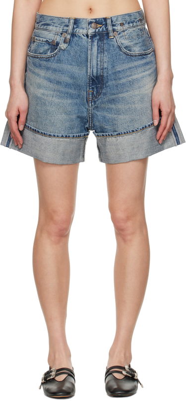 Къси панталони R13 R13 Nina Denim Shorts Синьо | R13WD110-D213A, 0