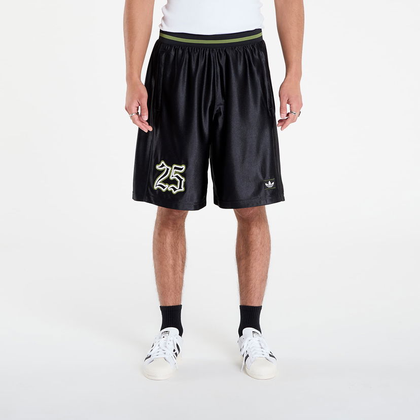 Къси панталони adidas Originals Number Graphic Shorts Черно | JY2769