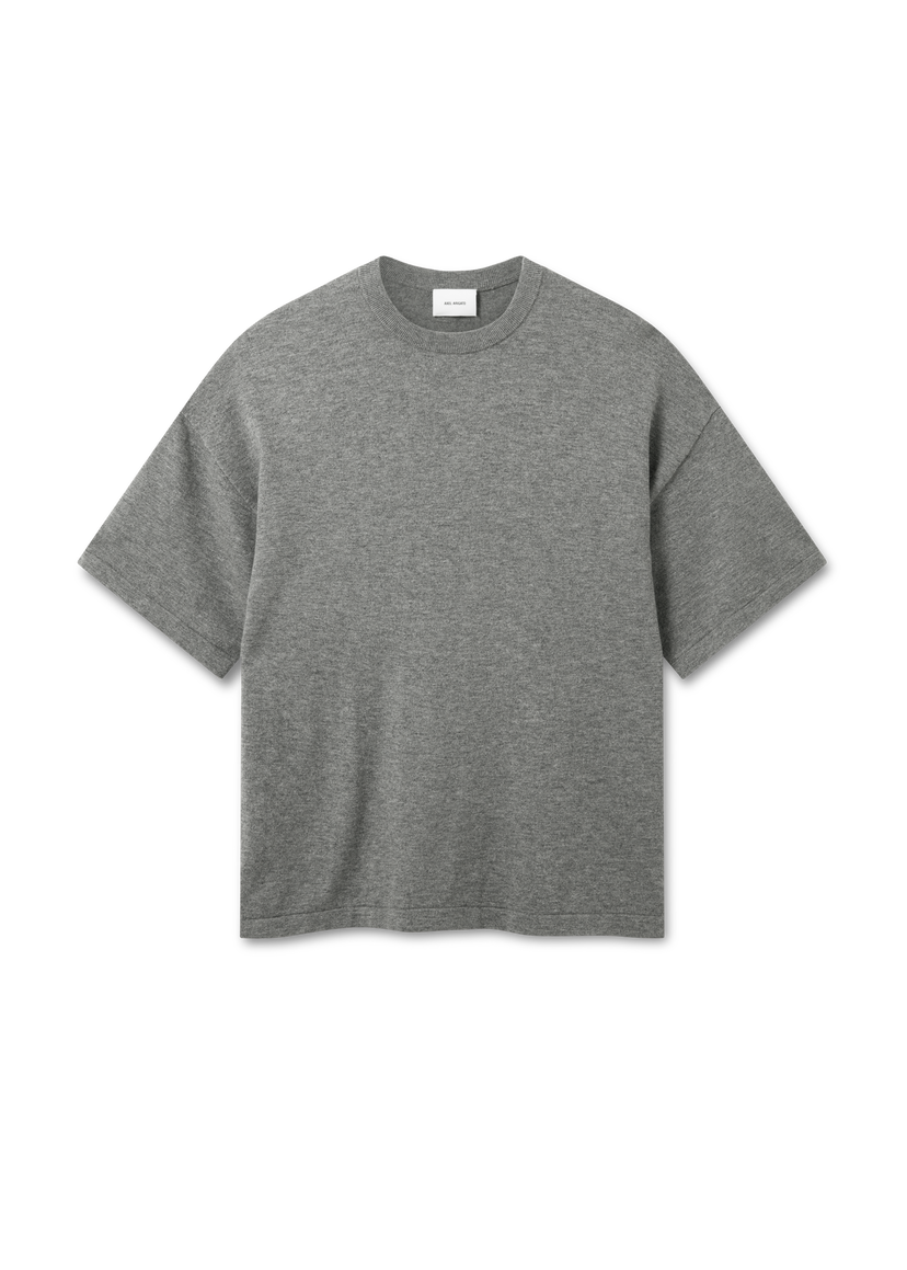 Тениска AXEL ARIGATO Distort Knitted T-Shirt Сиво | A3427003
