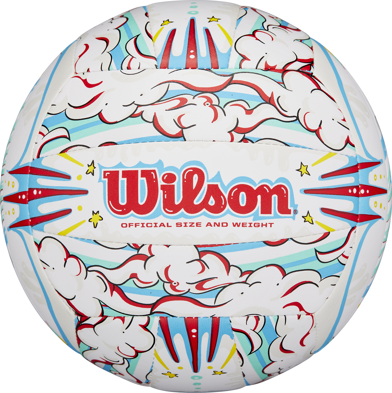 Спортна екипировка Wilson Tennis Graffiti Peace Volleyball Training Official Size and Weight Многоцветен | wv4008302xbof-wv4008302xbof, 0