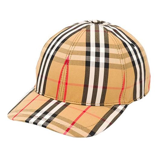 Шапка с козирка Burberry Burberry Vintage Check Baseball Cap Бежово | 8015833, 0