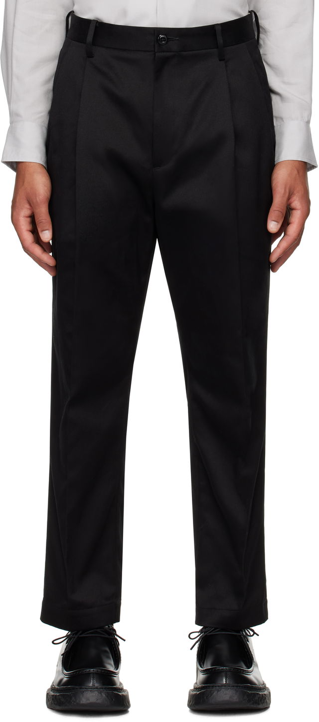 Double Pleated Chino Trousers