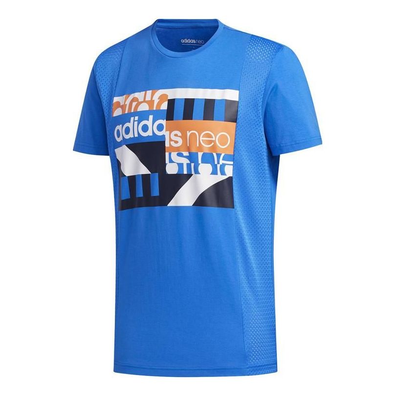 Тениска adidas Originals Neo Graphic Print Sports T-Shirt Синьо | FN6495