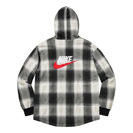 Риза Supreme Plaid Hooded Sweatshirt Черно | SUP-FW18-516
