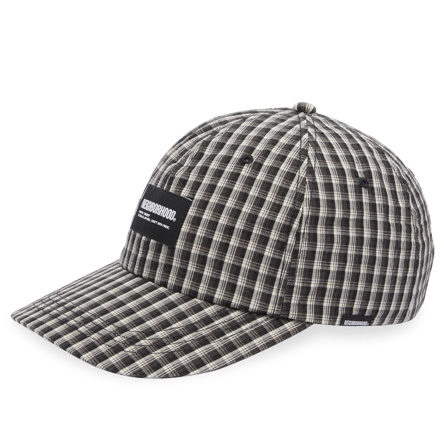 Шапка с козирка Neighborhood Gingham Hombre Check Черно | 241YGNH-HT13-BK, 0