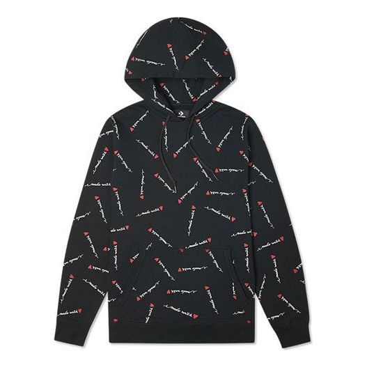 Суитчър Converse Converse Love Pattern Full Print Hoodie Черно | 10022411-A01, 0